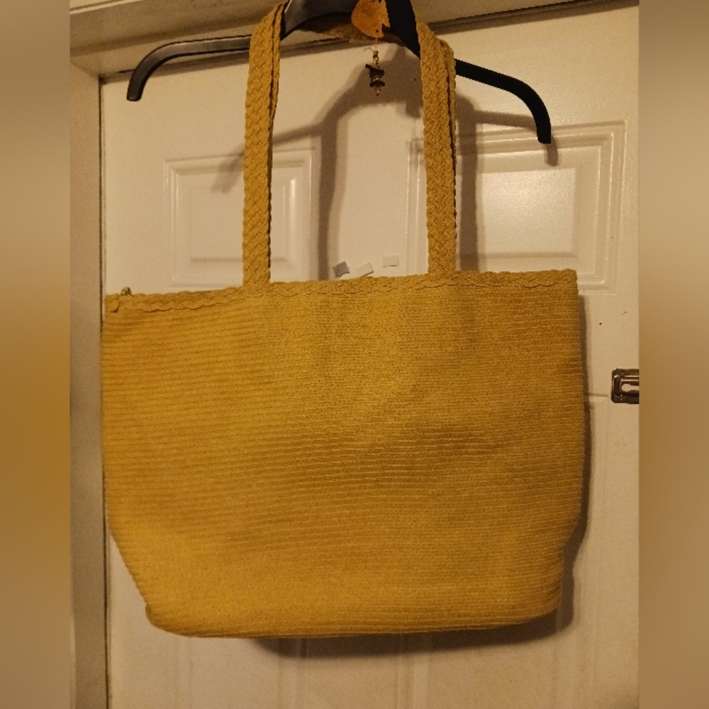 Coldwater Creek Natural Vegan Handbag 👜New!👛With Attached Coin Purse Gift. 🎁 - Picture 3 of 11